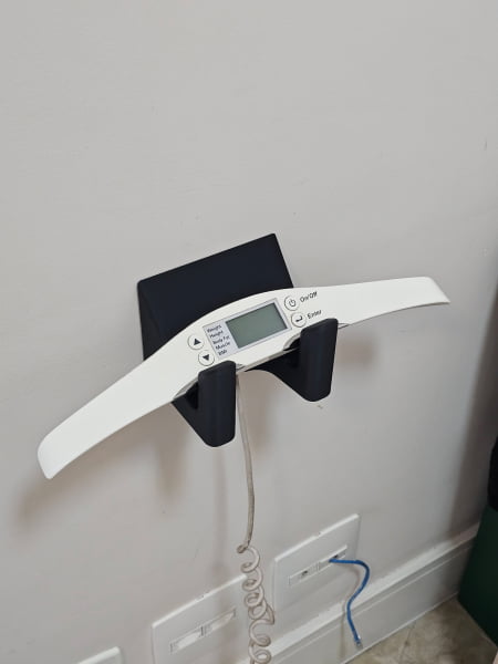Suporte para manopla de bioimpedância